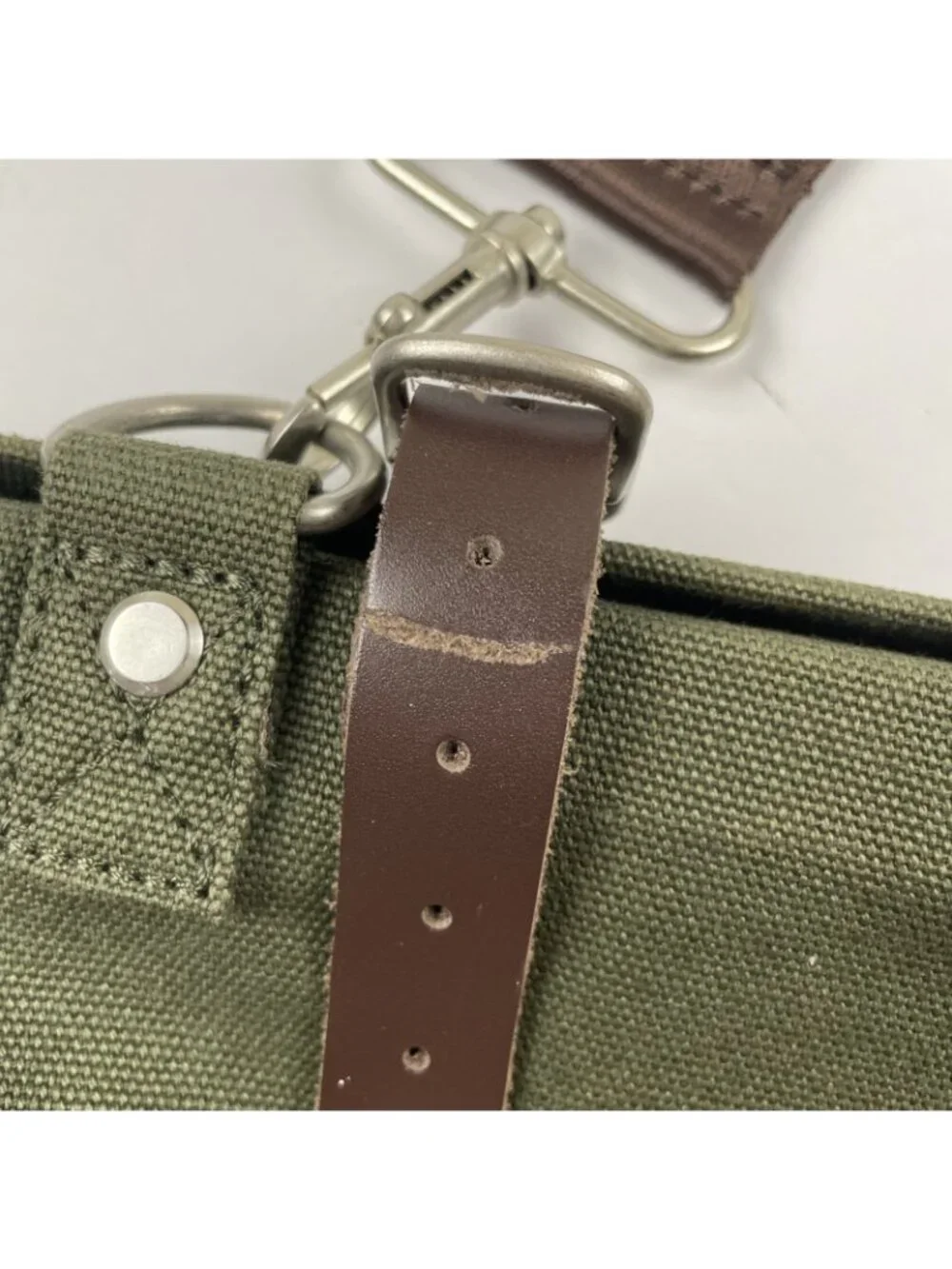 Line Of Trade No. 0312 Canvas Weekender Bag Gray Shoulder Duffle Carry On Bag